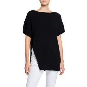 Eileen Fisher Bateau Neck Tunic in Black - sz XS